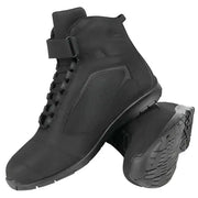 Speed and Strength Moment of Truth Leather Shoe in black, durable leather, padded insole, lace-up closure, size 11, sleek design.