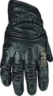 Speed and Strength Rust and Redemption Leather Gloves Black - Large - RV and Auto Parts