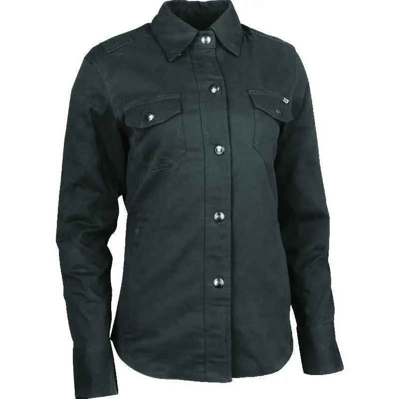Speed and Strength 880432 Speed and Strength Speed Society Armored Moto Shirt Black Womens - Large - 880432