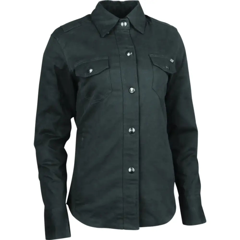 Dark green Speed Society Armored Moto Shirt for women in XS size