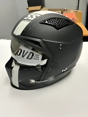 Speed and Strength SS2400 Tough As Nails Helmet Black/White - Medium, showcasing sleek design and durable construction for ultimate riding protection and style.