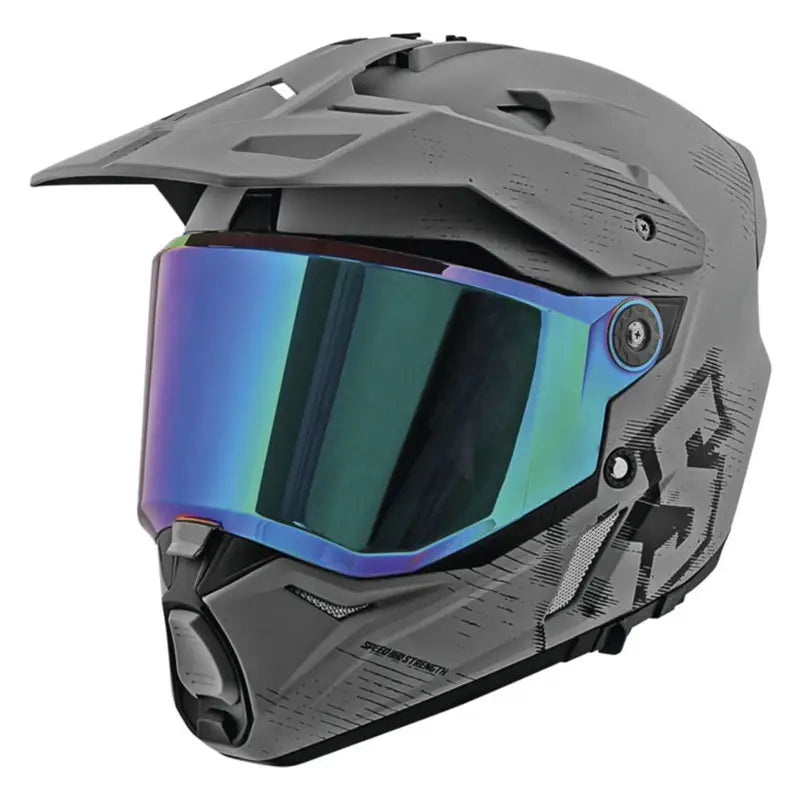 Speed and Strength SS2600 Fame Fortune Helmet Grey/Black - Large - 885518 - Misc Powersports
