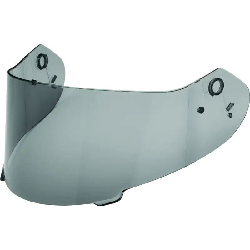 Tinted motorcycle helmet visor.