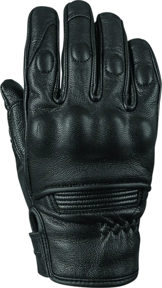 Black leather glove from Speed and Strength throttle body leather collection for women