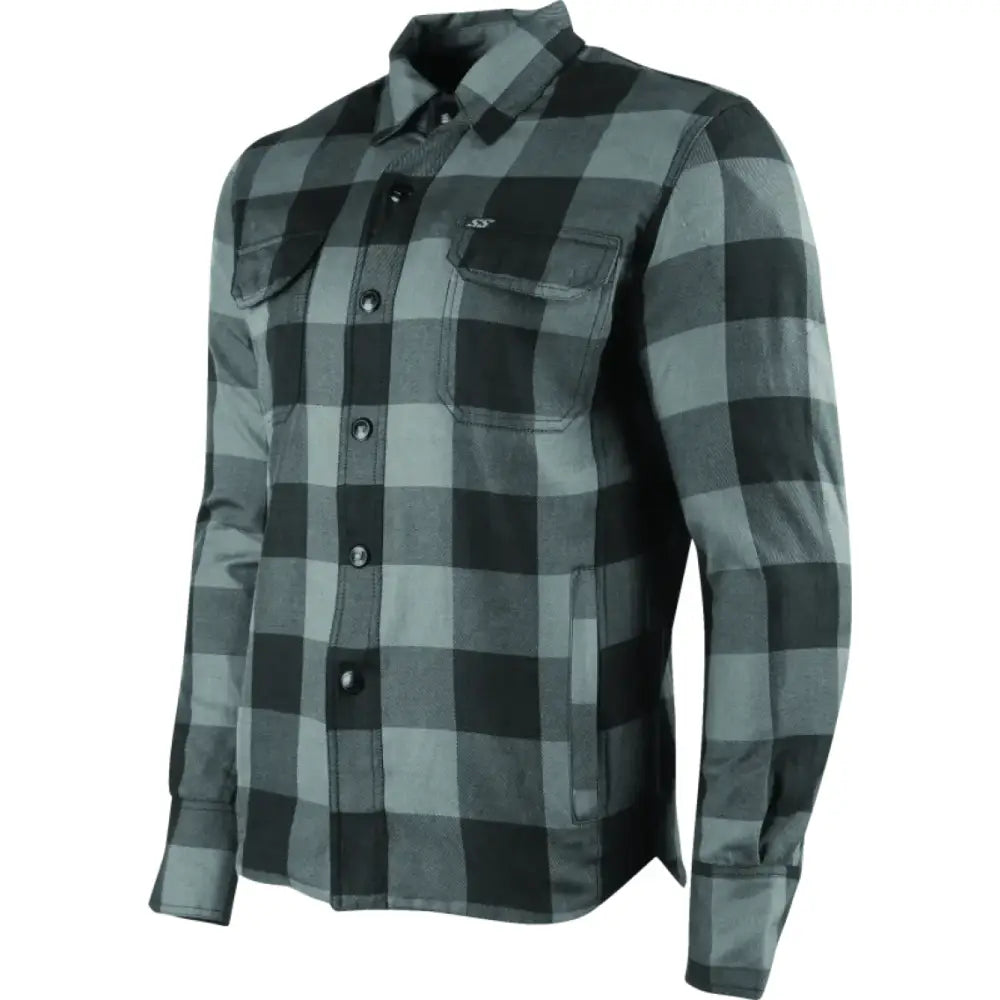 Speed and Strength True Grit Armored Moto Shirt Grey - Large - 889733 - Apparel