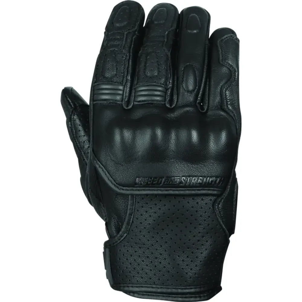Speed and Strength Twist of Fate Leather Gloves Black/Red - Large - 892322 - Safety
