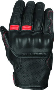 Speed and Strength Twist of Fate Leather Gloves Black/Red - Small - 892320 - Safety
