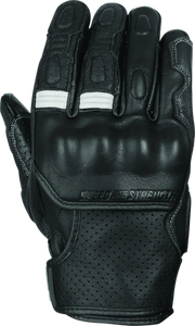Speed and Strength Twist of Fate Leather Gloves Black/White - Large - 892327 - Safety