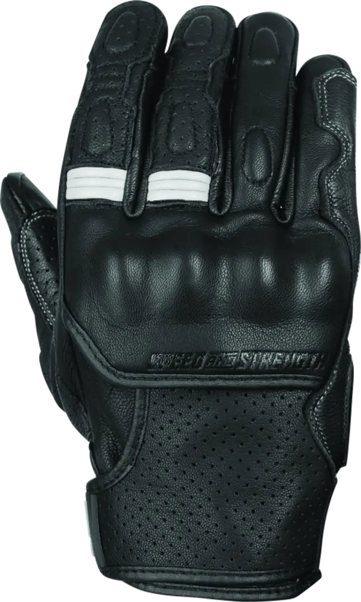 Speed and Strength Twist of Fate Leather Gloves Black/White - Medium - 892326 - Safety