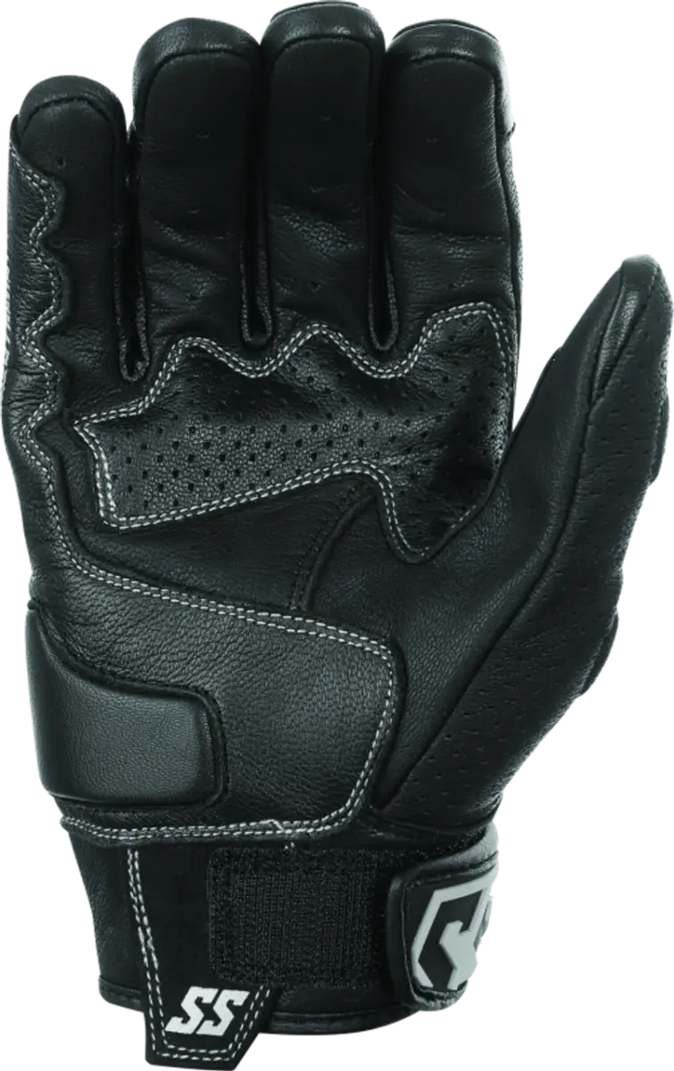 Speed and Strength Twist of Fate Leather Gloves Black/White - Small - 892325 - Safety