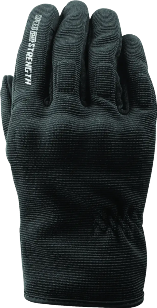 Black textured work glove.