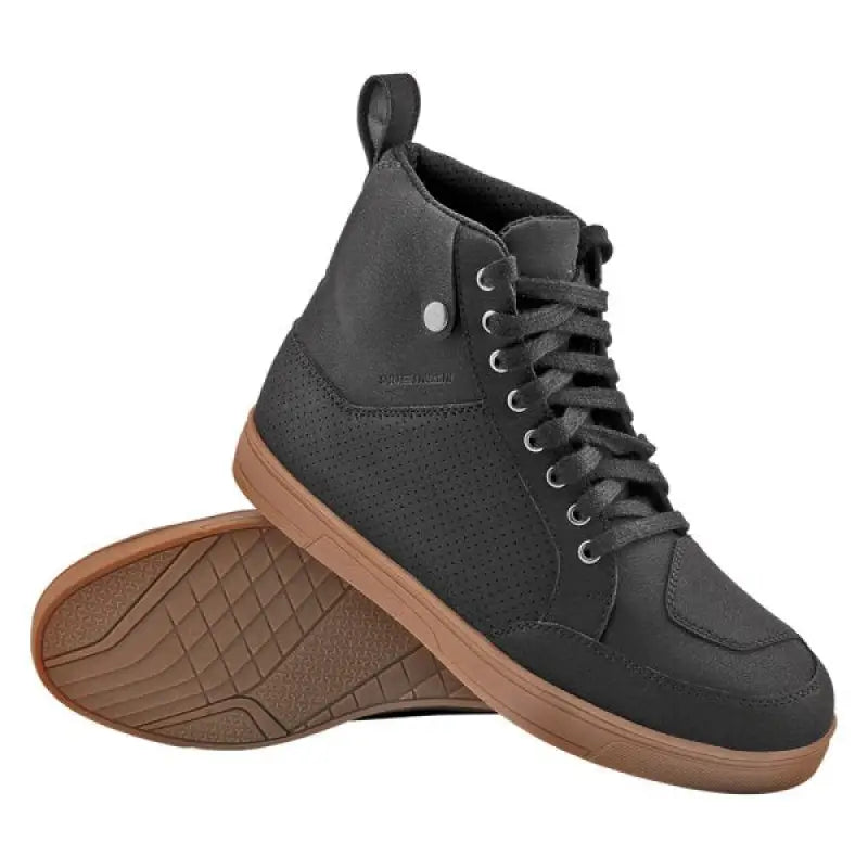 Black gum speed shoe with high-top design from Speed and Strength United by Speed