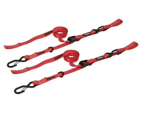 Red tie-down straps for RV parts & accessories, 1in x 10ft SpeedStrap 1in cam-lock