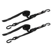 SpeedStrap 1In x 10Ft CAM-Lock Tie Down w/ Snap FtSFt Hooks (2 Pack) - Black - Truck Bed Accessories