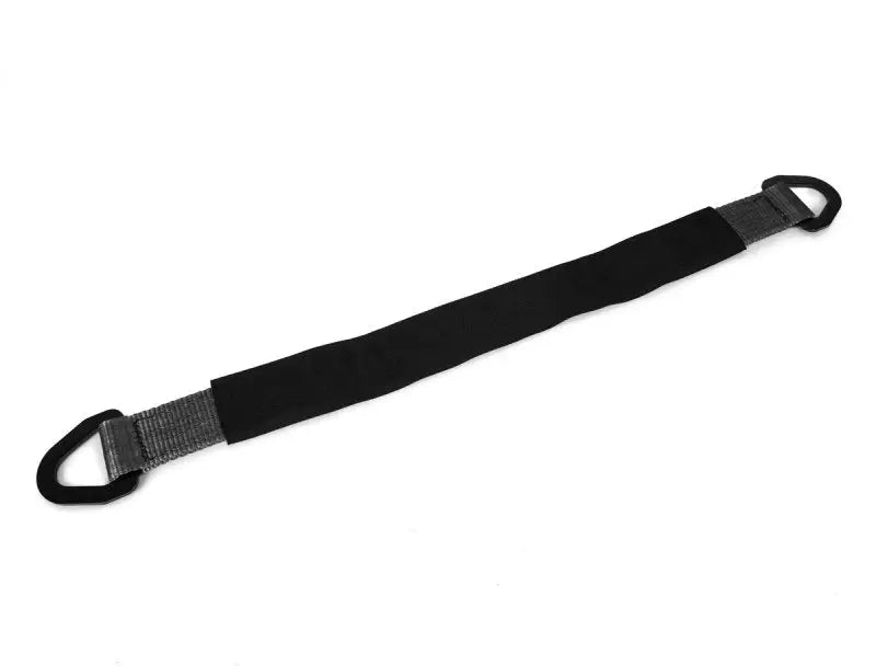 Black nylon SpeedStrap 2in x 30in axle strap with D-Rings on triangular loops