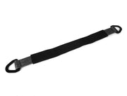 Black nylon SpeedStrap 2in x 30in axle strap with D-Rings on triangular loops
