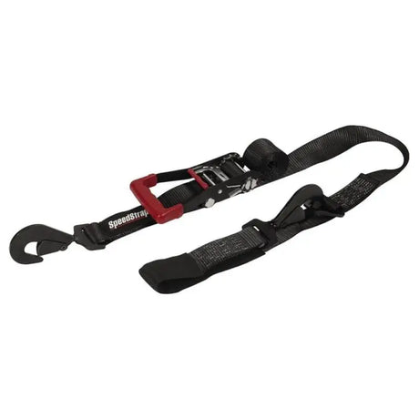 SpeedStrap 2In x 8Ft Ratchet Tie Down w/ Flat Snap Hooks & Axle Strap Combo Made in the USA - Truck Automotive
