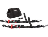 SpeedStrap Heavy Duty Tire Bonnet Kit with motorcycle tie-down straps and bag