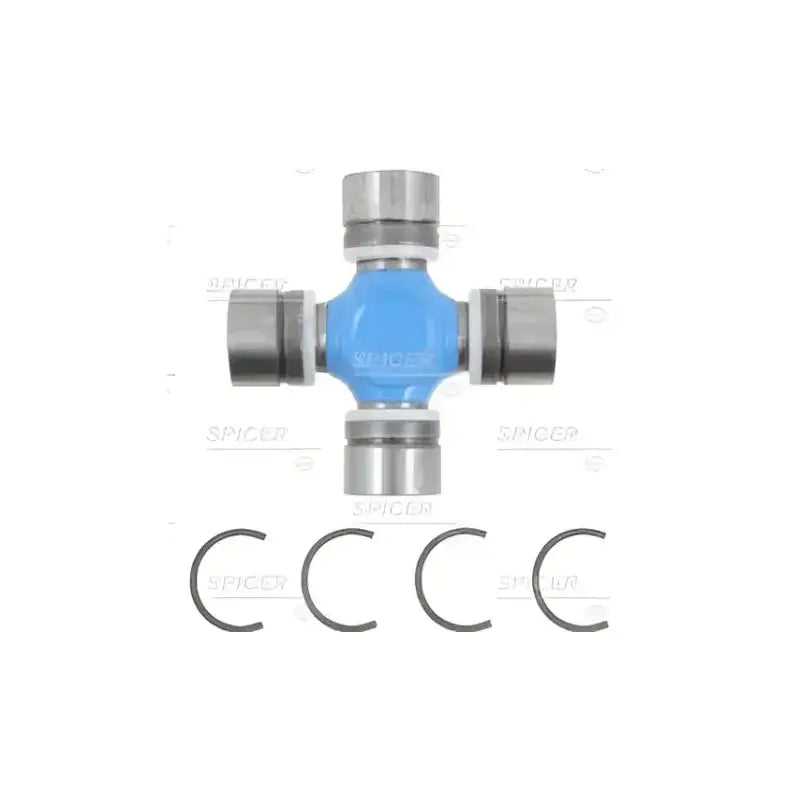 Blue coated Dana Spicer Blue universal joint with retaining clips for SPL30-7166XC kit