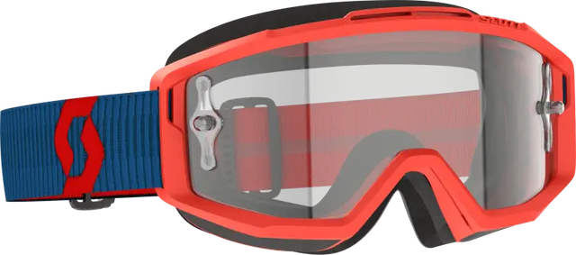 Split Otg Goggle Drk Blue/Neon Rd Clear Works