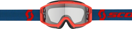Split Otg Goggle Drk Blue/Neon Rd Clear Works