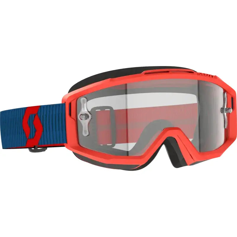 Split Otg Goggle Drk Blue/Neon Rd Clear Works
