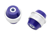 Blue and silver polyurethane SPR Bushings for trailing arm improve handling and performance