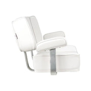 Springfield Armrest Supports And Cushions Boat Seat 1040002 - White Deluxe Captain Chair-White