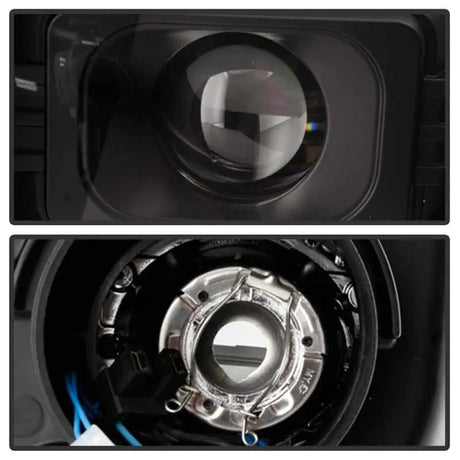 Spyder 04-06 Dodge Durango Projector Headlights - Black PRO-YD-DDU04-LB-BK 