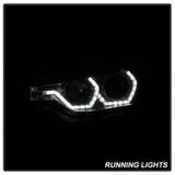 Spyder 12-14 BMW F30 3 Series 4DR Projector Headlights - LED DRL - Smoke (PRO-YD-BMWF3012-DRL-SM) - 5084361