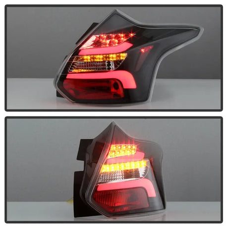 Spyder 12-14 Ford Focus 5DR LED Tail Lights - Black (ALT-YD-FF12-LED-BK) - Truck & Automotive