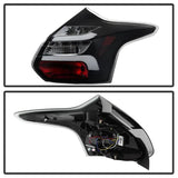 Spyder 12-14 Ford Focus 5DR LED Tail Lights - Black (ALT-YD-FF12-LED-BK) - Truck & Automotive
