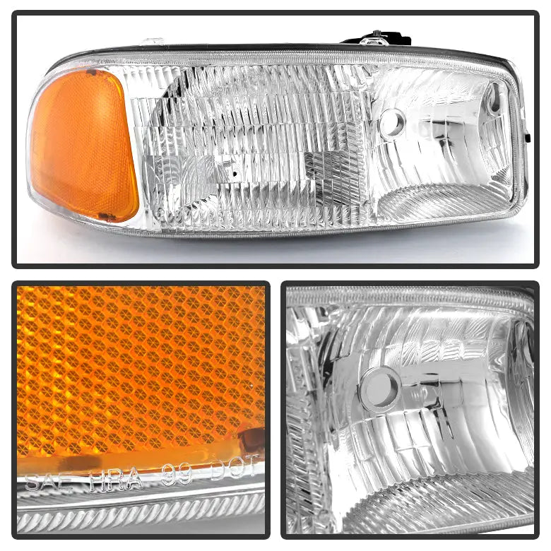 Spyder Easy To Install Headlight Assembly 9027345 - Gmc Sierra 99-06 Yukon