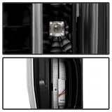 Exposed internal components of Spyder Apex LED tail lights for Ford F250 SD