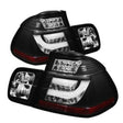 Spyder BMW E46 3-Series 02-05 4Dr Light Bar Style LED Tail Lights Black ALT-YD-BE4602-4D-LBLED-BK - Truck & Automotive