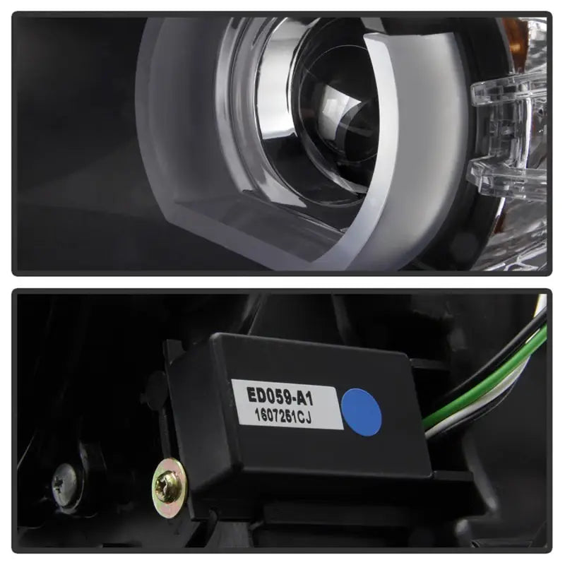 Spyder BMW E90 3-Series 06-08 4DR Headlights - Halogen Model Only - Black PRO-YD-BMWE9005V2-AM-BK - Truck & Automotive