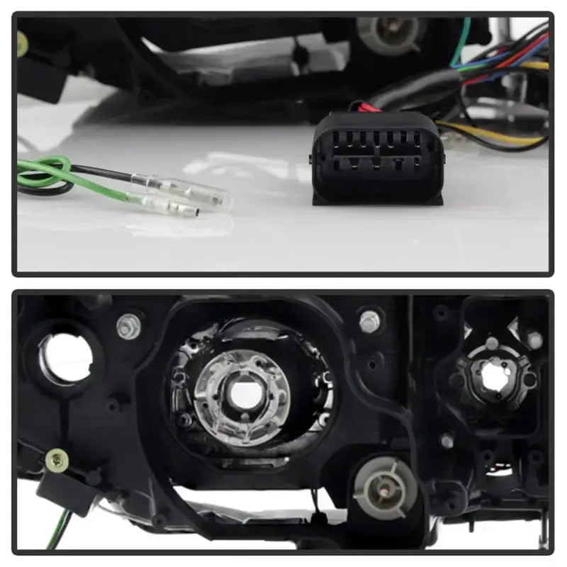 Spyder BMW E90 3-Series 06-08 4DR Headlights - Halogen Model Only - Black PRO-YD-BMWE9005V2-AM-BK - Truck & Automotive