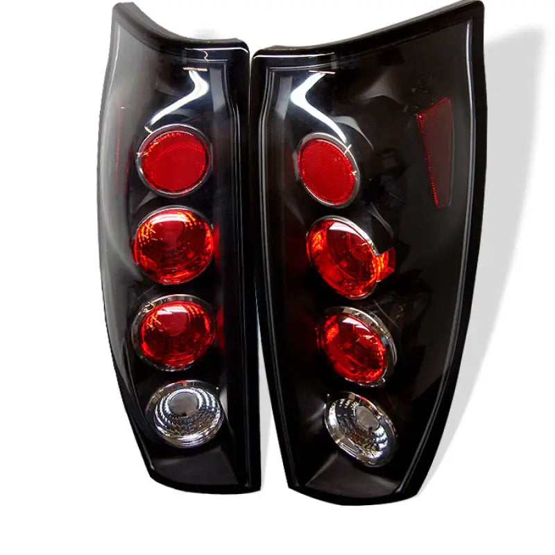 Black Euro Style Tail Lights for Chevy Avalanche 02-06 aftermarket taillights