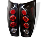 Black Euro Style Tail Lights for Chevy Avalanche 02-06 aftermarket taillights