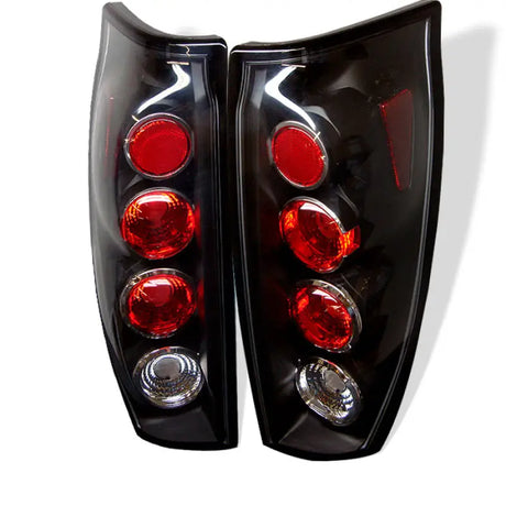 Black Euro Style Tail Lights for Chevy Avalanche 02-06 aftermarket taillights