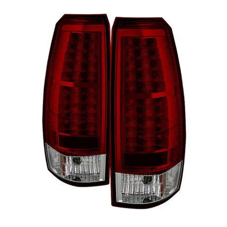 Spyder Chevy Avalanche 07-13 LED Tail Lights Red Clear ALT-YD-CAV07-LED-RC - Truck & Automotive