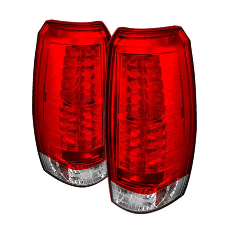 Spyder Chevy Avalanche 07-13 LED Tail Lights Red Clear ALT-YD-CAV07-LED-RC - Truck & Automotive