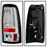 Spyder Chevy Silverado 1500/2500 03-06 Version 2 LED Tail Lights - Chrome ALT-YD-CS03V2-LED-C - Truck & Automotive