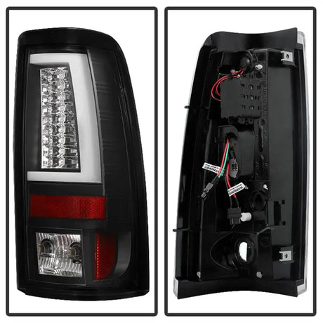 Black LED tail lights for Chevy Silverado 1500/2500 03-06 Version 2 tail lights