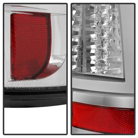 Spyder Chevy Silverado 1500/2500 03-06 Version 2 LED Tail Lights - Chrome ALT-YD-CS03V2-LED-C - Truck & Automotive