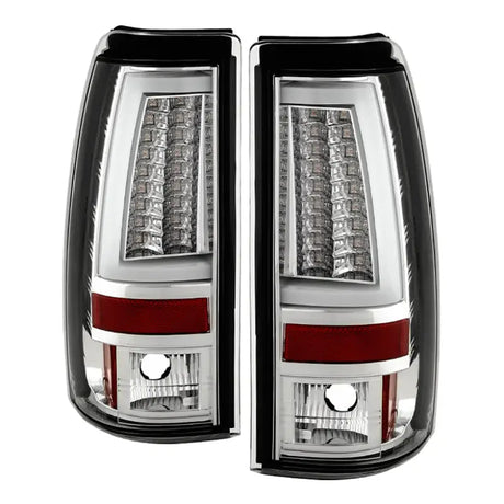 Spyder Chevy Silverado 1500/2500 03-06 Version 2 LED Tail Lights - Chrome ALT-YD-CS03V2-LED-C - Truck & Automotive