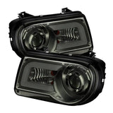Spyder Chrysler 300C 05-10 Projector Headlights LED DRL Smoke High/Low H7 PRO-YD-C300C-DRL-SM - Truck & Automotive