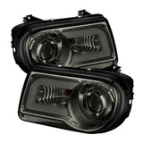 Spyder Chrysler 300C 05-10 Projector Headlights LED DRL Smoke High/Low H7 PRO-YD-C300C-DRL-SM - Truck & Automotive