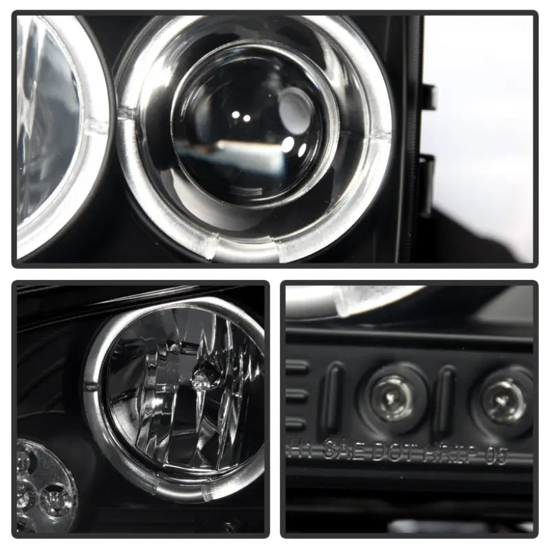 Spyder Dodge Charger projector headlights with LED halo for sleek LED halo look