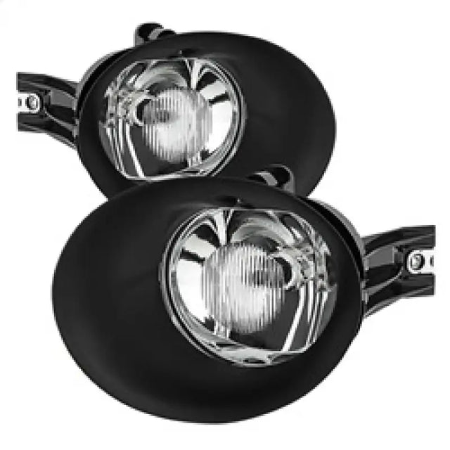 Pair of black and chrome OEM fog lights for Dodge Ram 02-08 1500 models